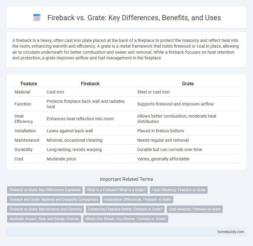 Fireback vs. Grate: Key Differences, Benefits, and Uses