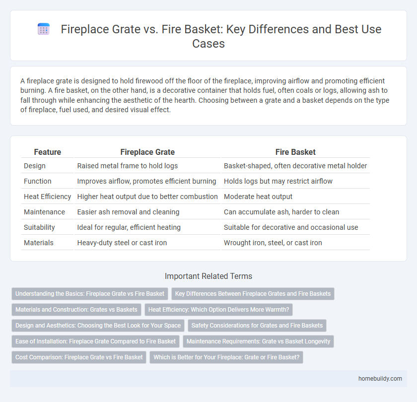 Fireplace Grate vs. Fire Basket: Key Differences and Best Use Cases