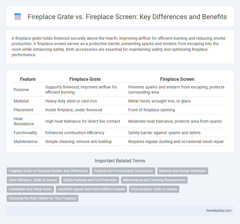 Fireplace Grate vs. Fireplace Screen: Key Differences and Benefits
