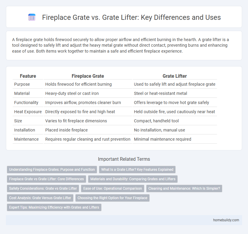 Fireplace Grate vs. Grate Lifter: Key Differences and Uses