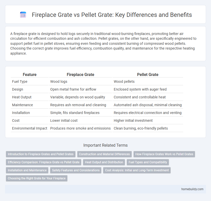 Fireplace Grate vs Pellet Grate: Key Differences and Benefits