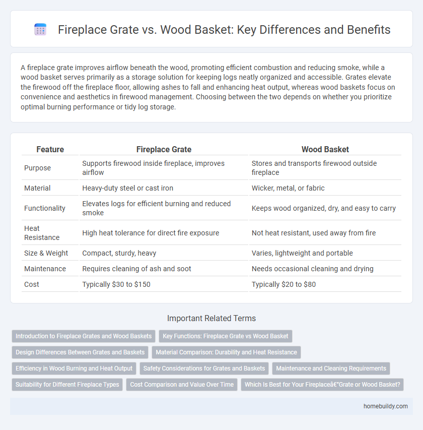 Fireplace Grate vs. Wood Basket: Key Differences and Benefits
