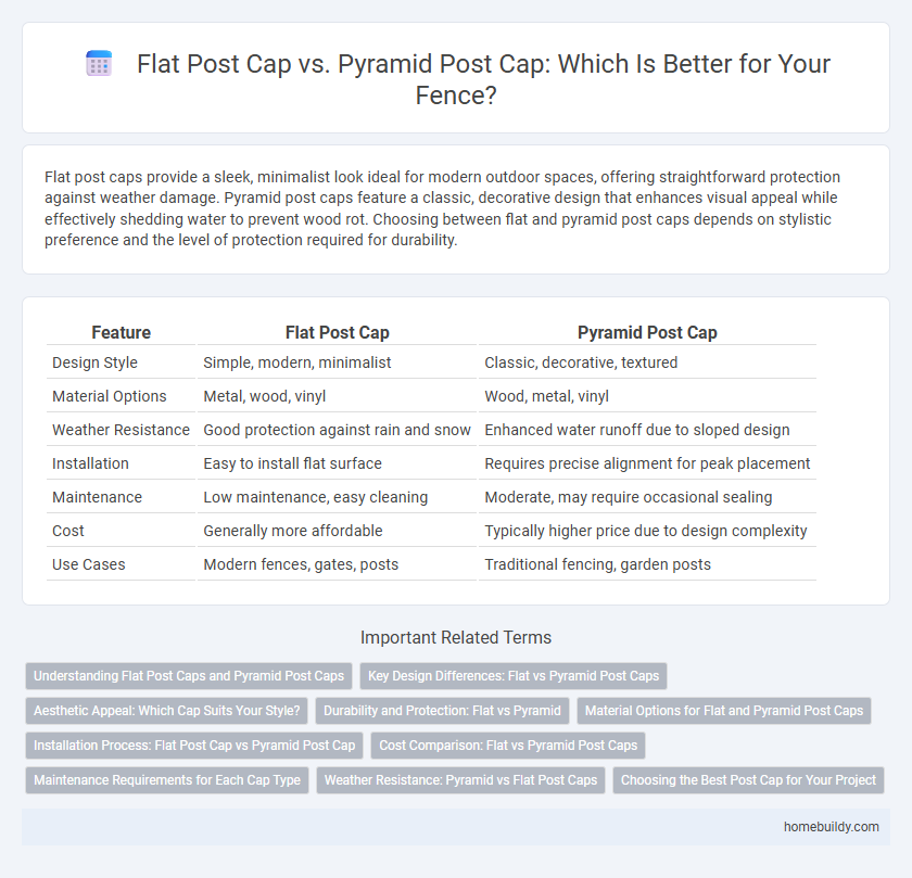 Flat Post Cap vs. Pyramid Post Cap: Which Is Better for Your Fence?