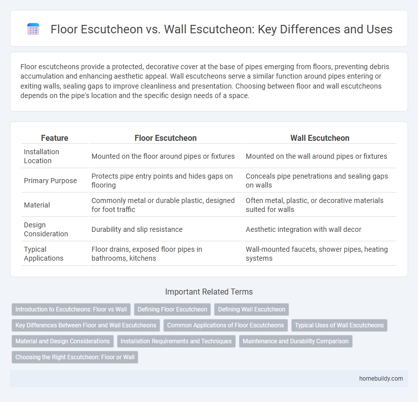 Floor Escutcheon vs. Wall Escutcheon: Key Differences and Uses