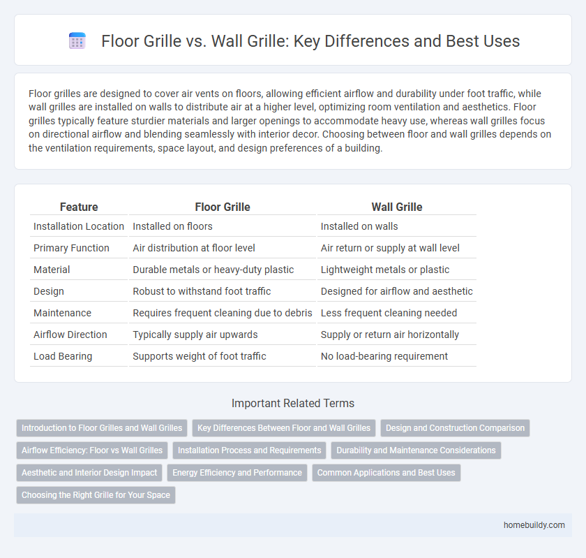 Floor Grille vs. Wall Grille: Key Differences and Best Uses