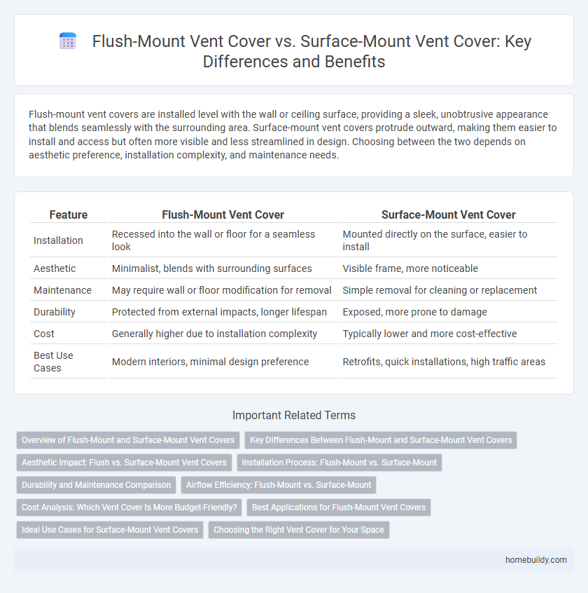Flush-Mount Vent Cover vs. Surface-Mount Vent Cover: Key Differences and Benefits