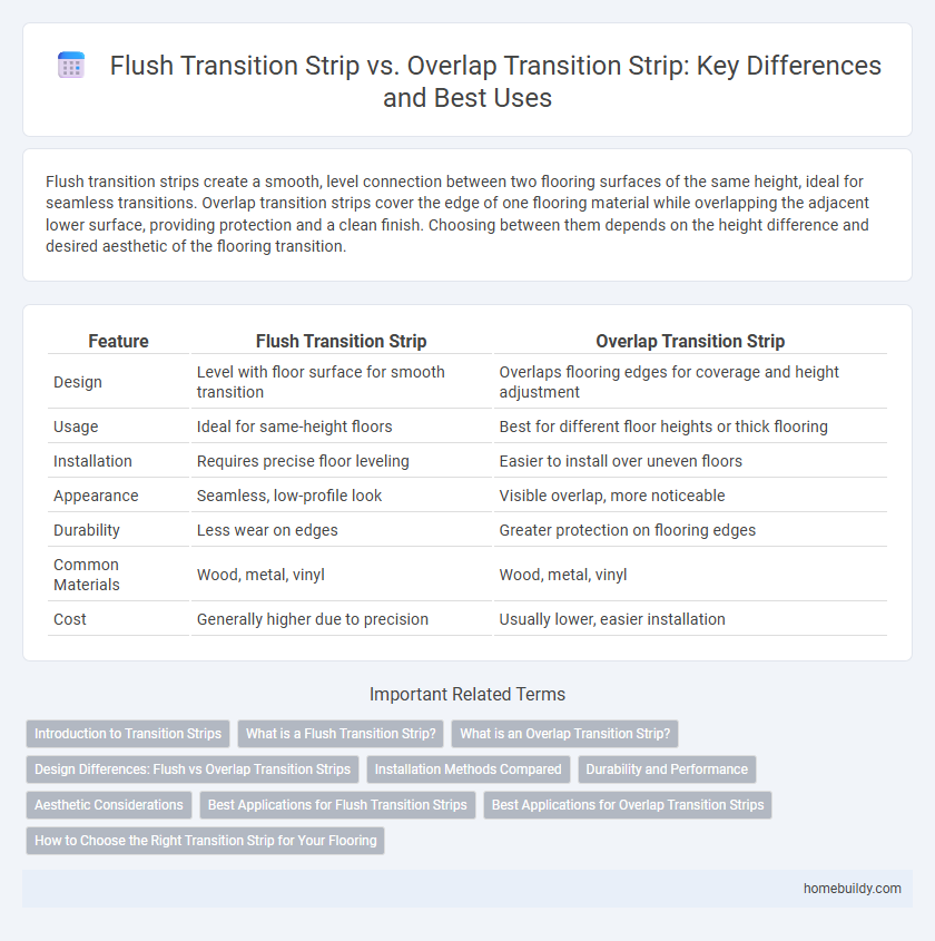 Flush Transition Strip vs. Overlap Transition Strip: Key Differences and Best Uses