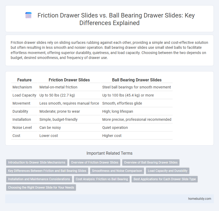 Friction Drawer Slides vs. Ball Bearing Drawer Slides: Key Differences Explained