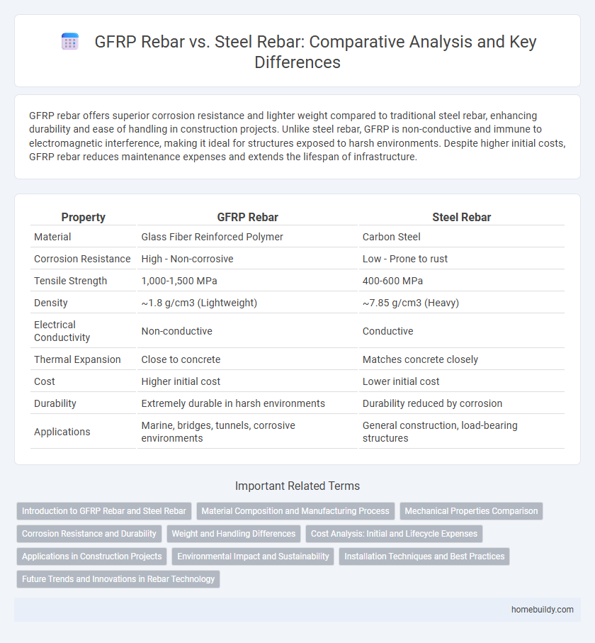 GFRP Rebar vs. Steel Rebar: Comparative Analysis and Key Differences