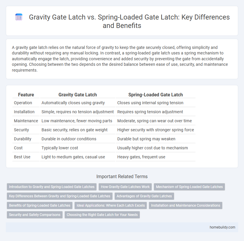 Gravity Gate Latch vs. Spring-Loaded Gate Latch: Key Differences and Benefits