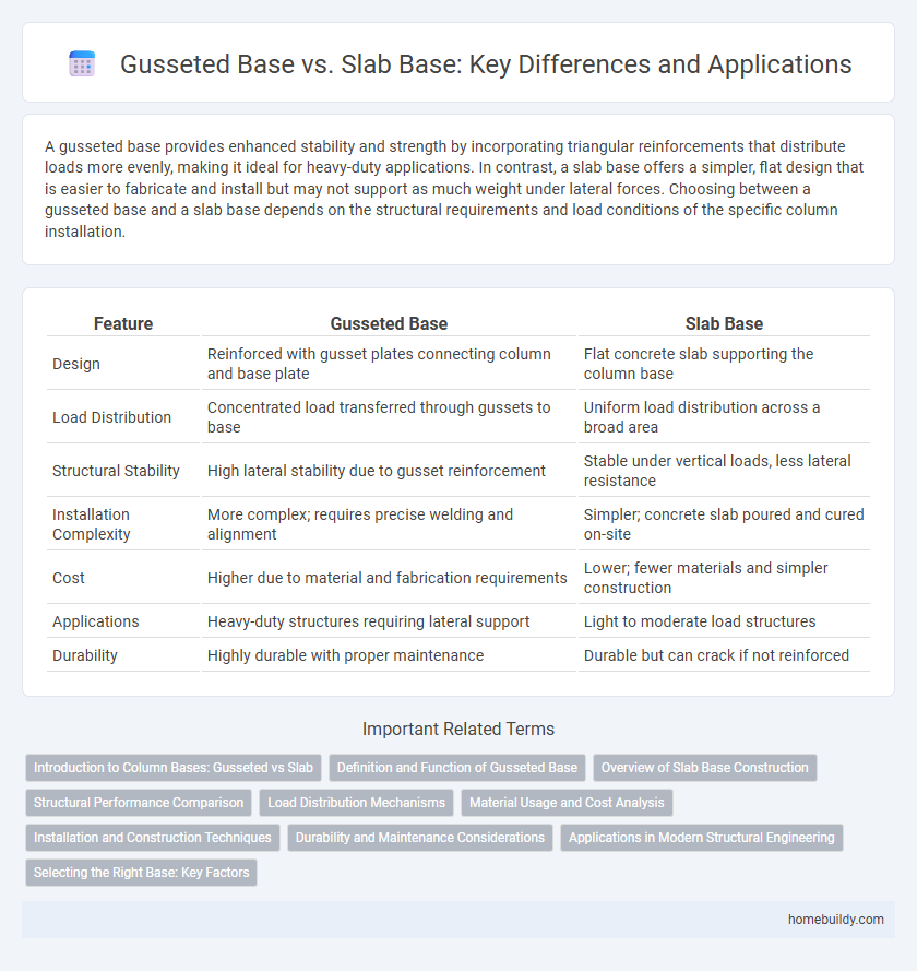 Gusseted Base vs. Slab Base: Key Differences and Applications