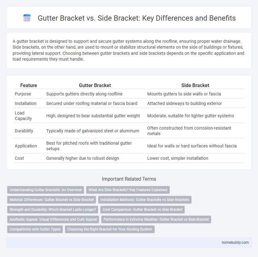 Gutter Bracket vs. Side Bracket: Key Differences and Benefits