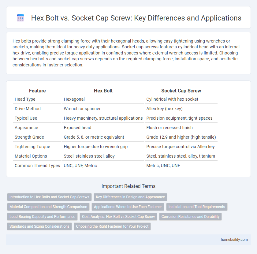 Hex Bolt vs. Socket Cap Screw: Key Differences and Applications