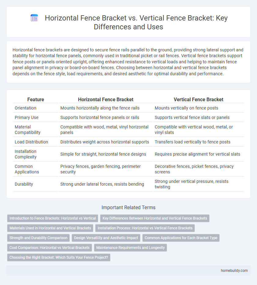 Horizontal Fence Bracket vs. Vertical Fence Bracket: Key Differences and Uses