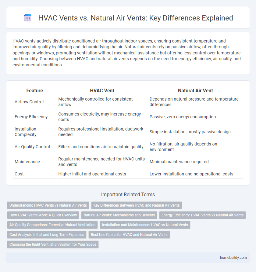 HVAC Vents vs. Natural Air Vents: Key Differences Explained