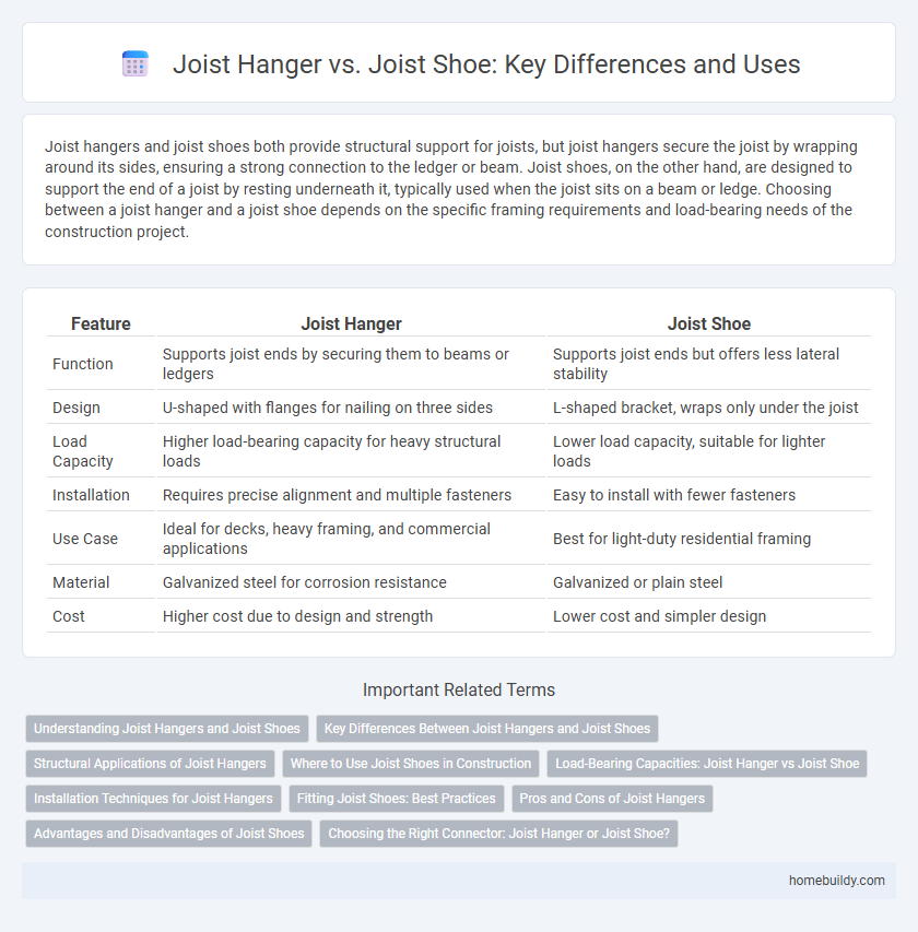 Joist Hanger vs. Joist Shoe: Key Differences and Uses