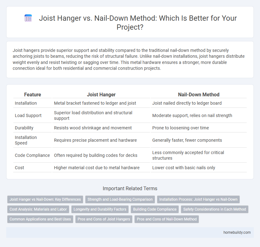 Joist Hanger vs. Nail-Down Method: Which Is Better for Your Project?