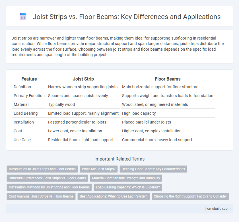 Joist Strips vs. Floor Beams: Key Differences and Applications