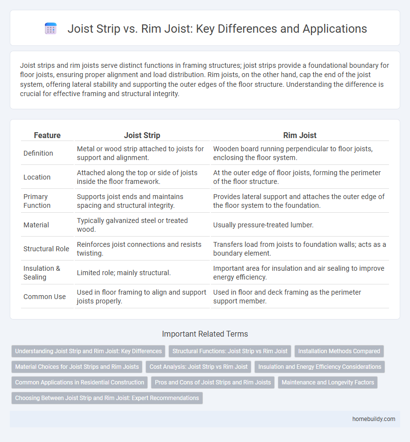 Joist Strip vs. Rim Joist: Key Differences and Applications
