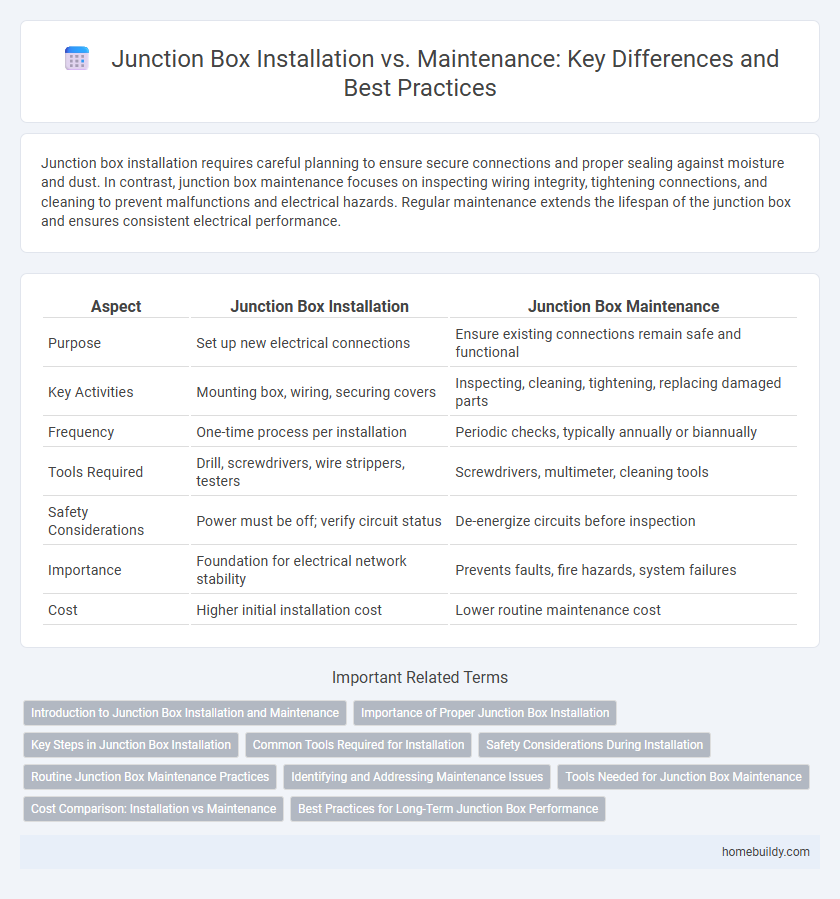 Junction Box Installation vs. Maintenance: Key Differences and Best Practices