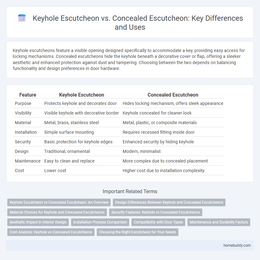 Keyhole Escutcheon vs. Concealed Escutcheon: Key Differences and Uses