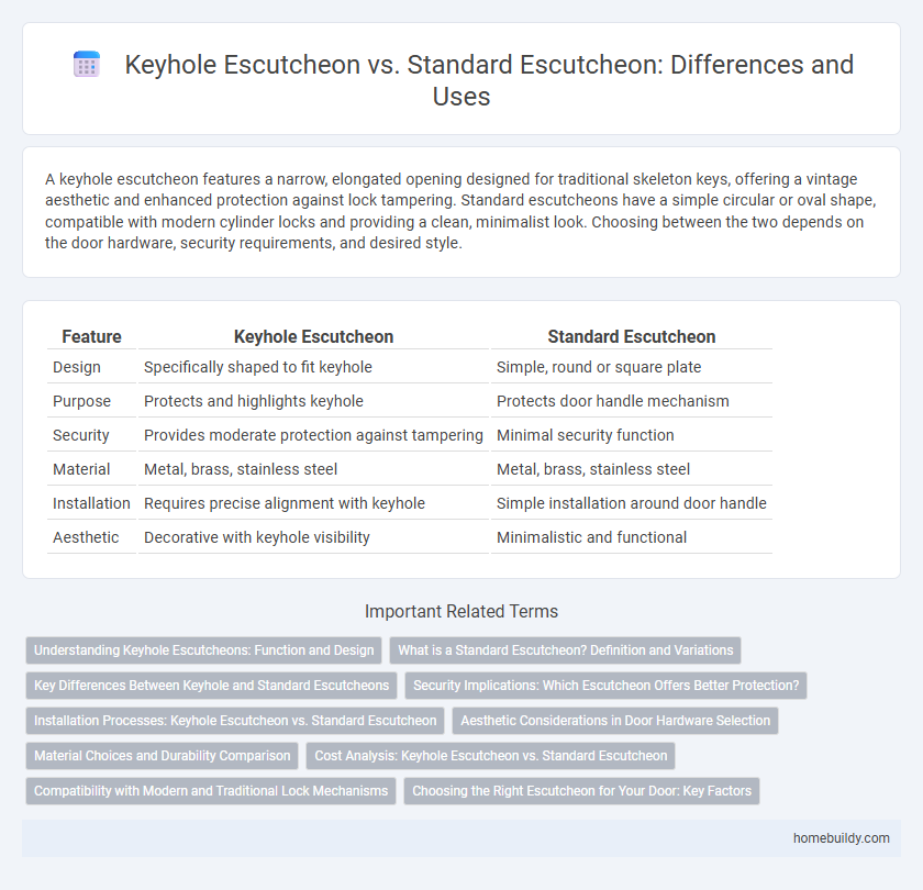 Keyhole Escutcheon vs. Standard Escutcheon: Differences and Uses