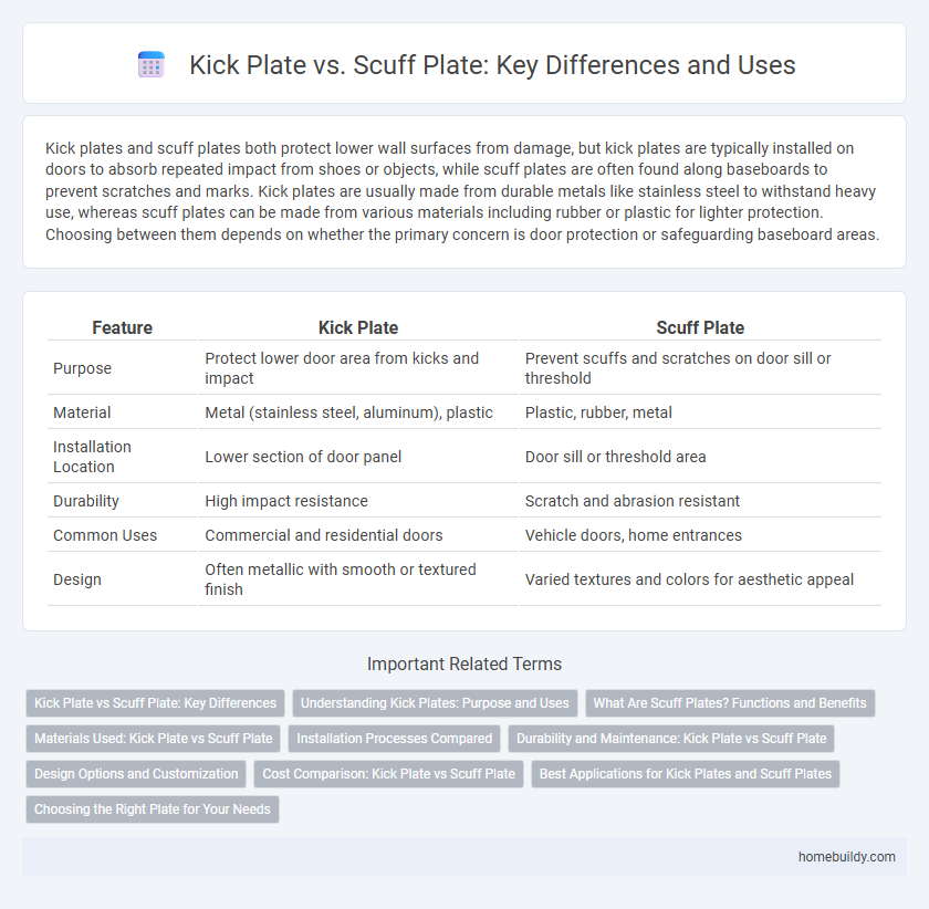 Kick Plate vs. Scuff Plate: Key Differences and Uses
