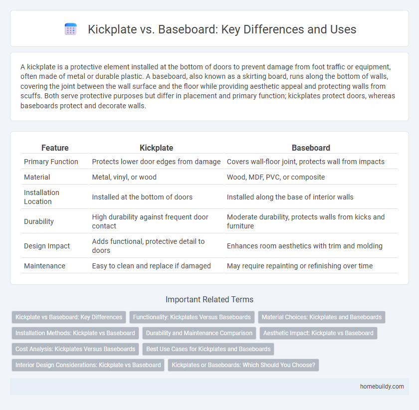 Kickplate vs. Baseboard: Key Differences and Uses