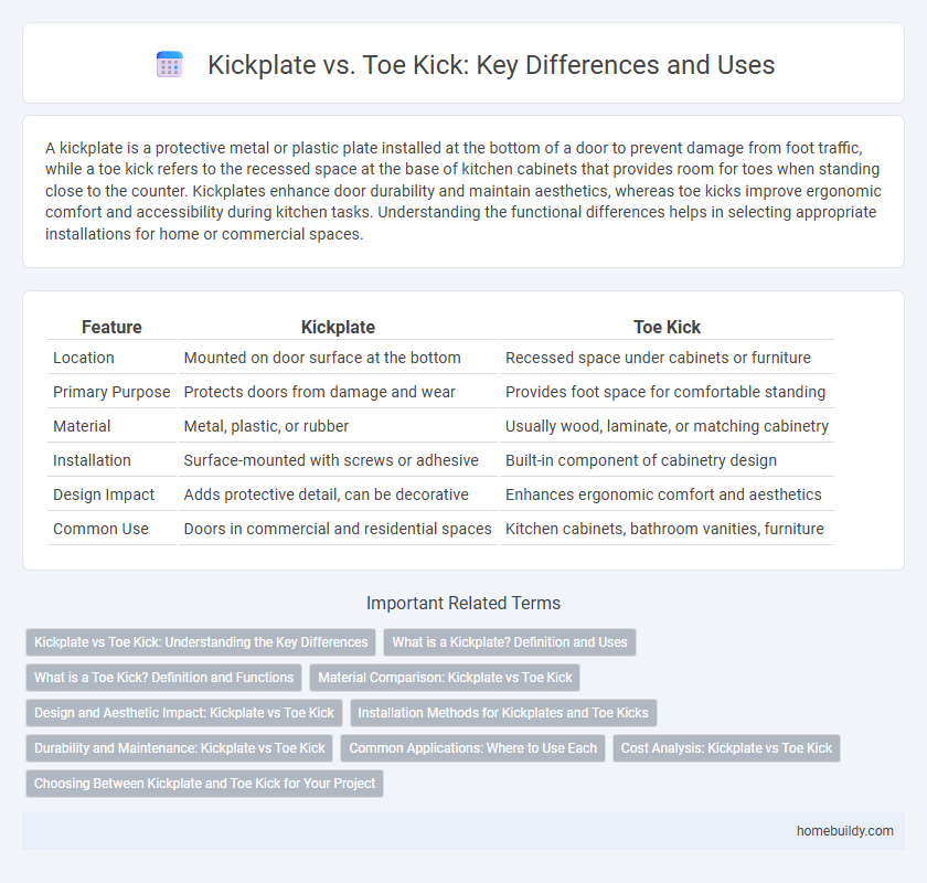 Kickplate vs. Toe Kick: Key Differences and Uses