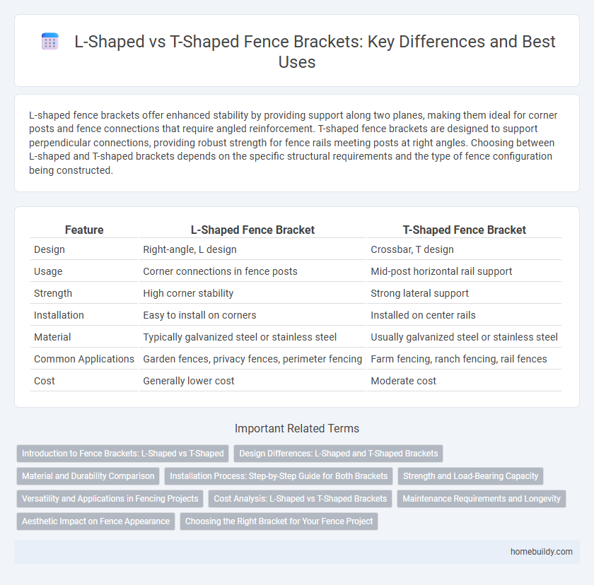L-Shaped vs T-Shaped Fence Brackets: Key Differences and Best Uses