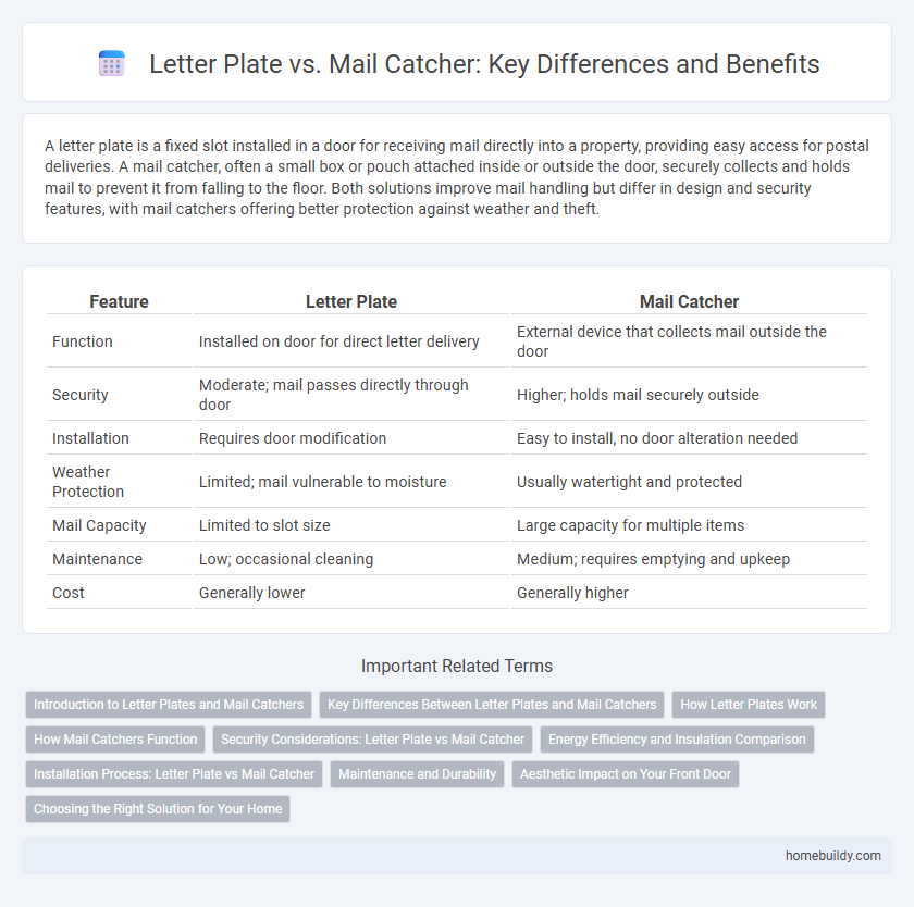 Letter Plate vs. Mail Catcher: Key Differences and Benefits