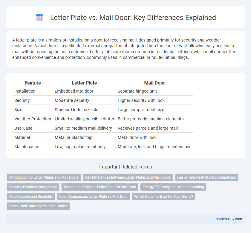Letter Plate vs. Mail Door: Key Differences Explained