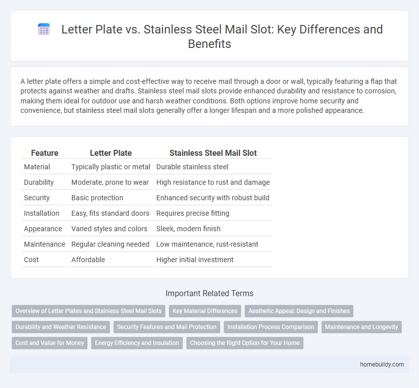 Letter Plate vs. Stainless Steel Mail Slot: Key Differences and Benefits