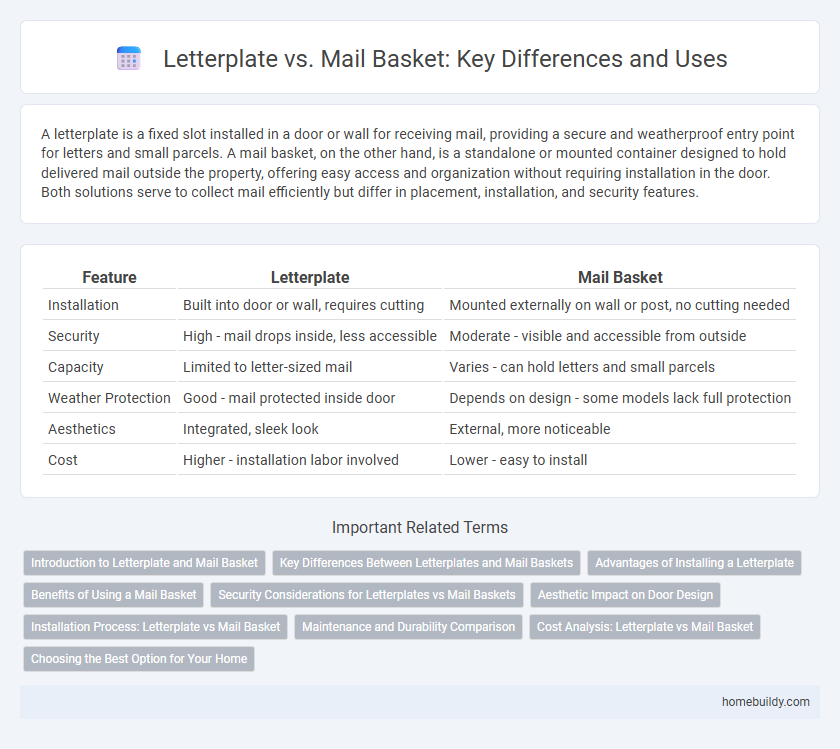 Letterplate vs. Mail Basket: Key Differences and Uses