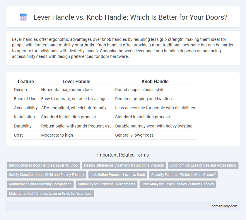 Lever Handle vs. Knob Handle: Which Is Better for Your Doors?