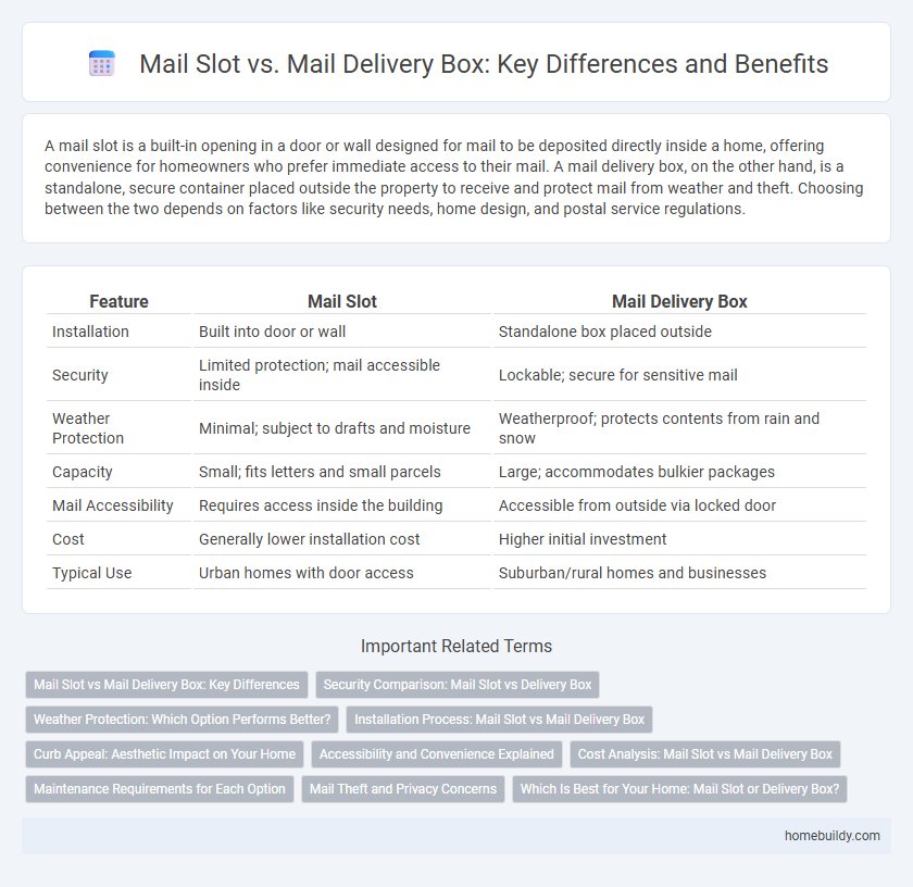 Mail Slot vs. Mail Delivery Box: Key Differences and Benefits