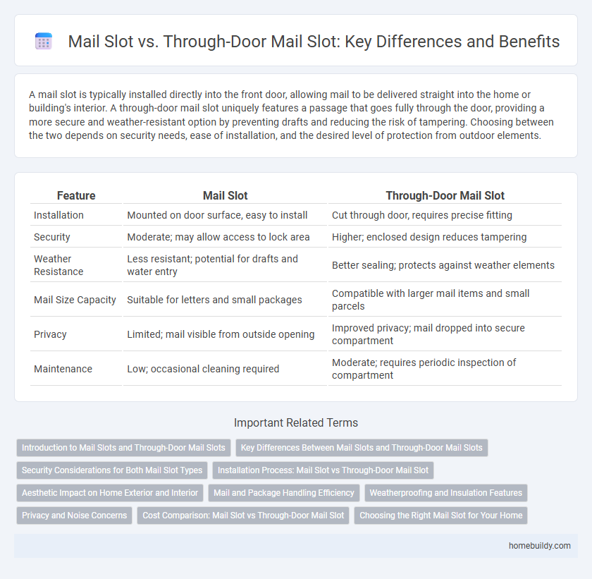 Mail Slot vs. Through-Door Mail Slot: Key Differences and Benefits