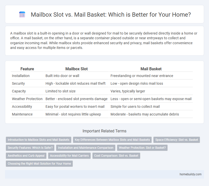Mailbox Slot vs. Mail Basket: Which is Better for Your Home?