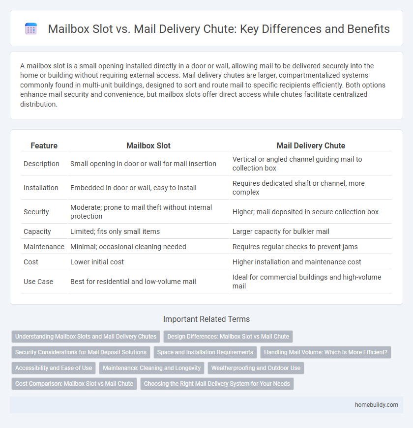 Mailbox Slot vs. Mail Delivery Chute: Key Differences and Benefits