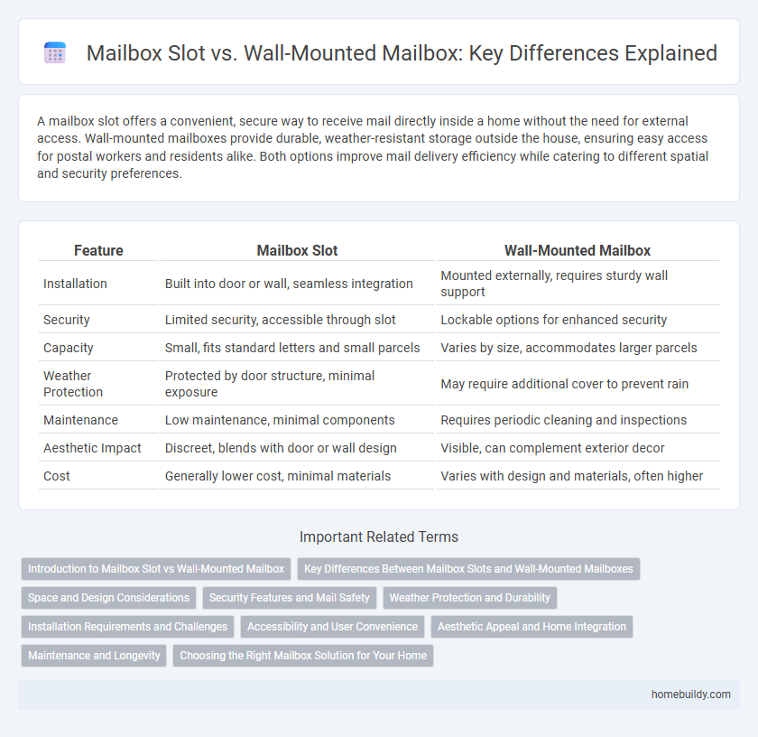 Mailbox Slot vs. Wall-Mounted Mailbox: Key Differences Explained