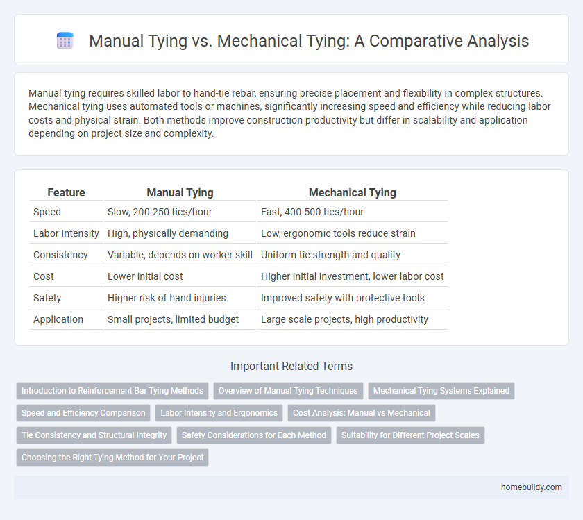 Manual Tying vs. Mechanical Tying: A Comparative Analysis