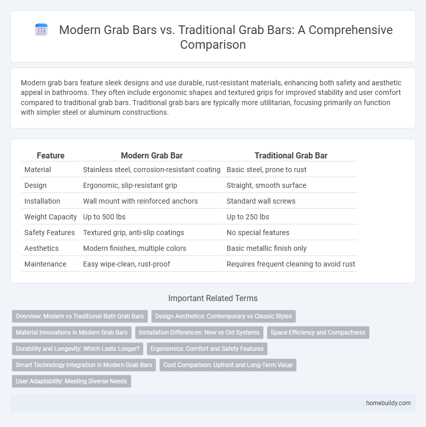 Modern Grab Bars vs. Traditional Grab Bars: A Comprehensive Comparison