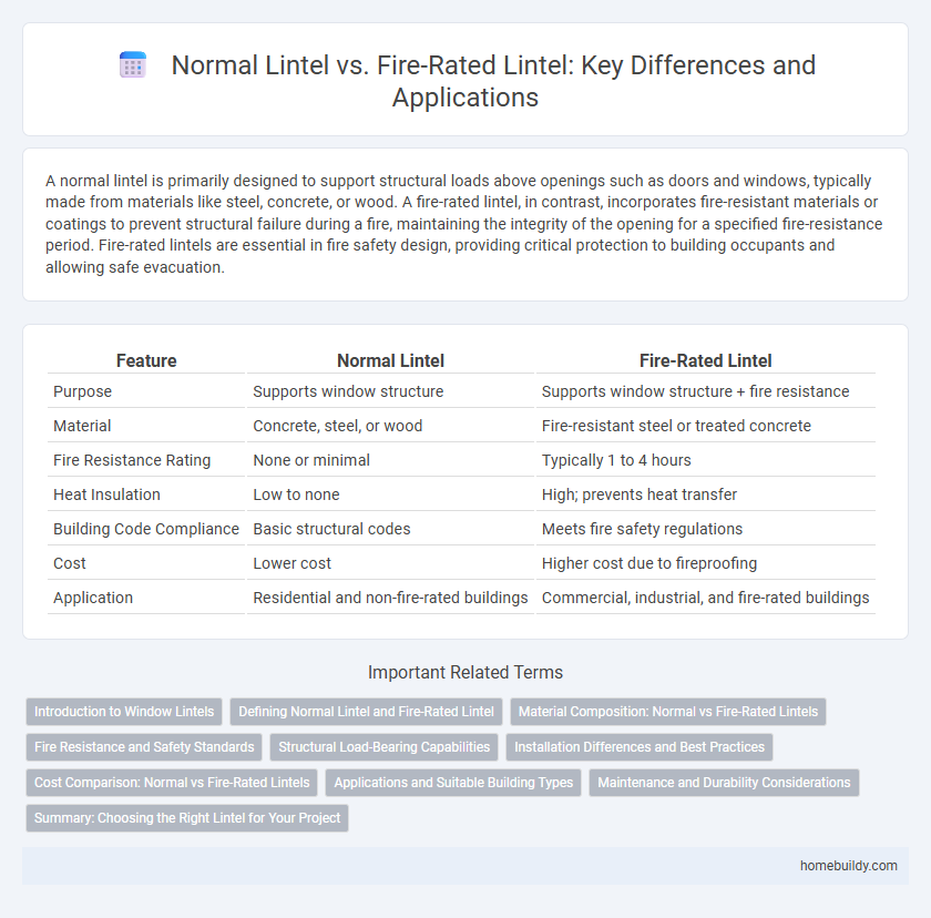 Normal Lintel vs. Fire-Rated Lintel: Key Differences and Applications