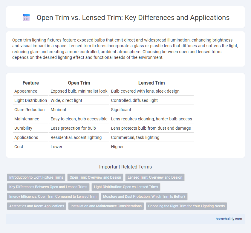 Open Trim vs. Lensed Trim: Key Differences and Applications