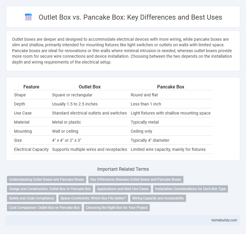 Outlet Box vs. Pancake Box: Key Differences and Best Uses