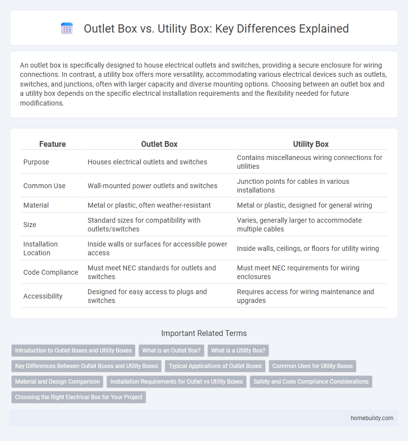 Outlet Box vs. Utility Box: Key Differences Explained