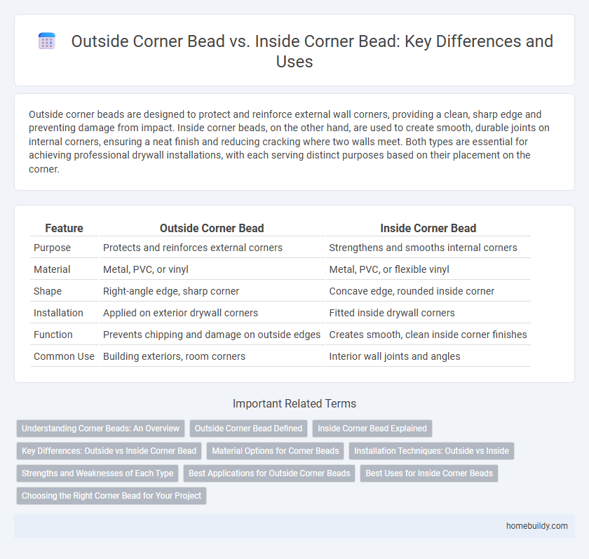 Outside Corner Bead vs. Inside Corner Bead: Key Differences and Uses