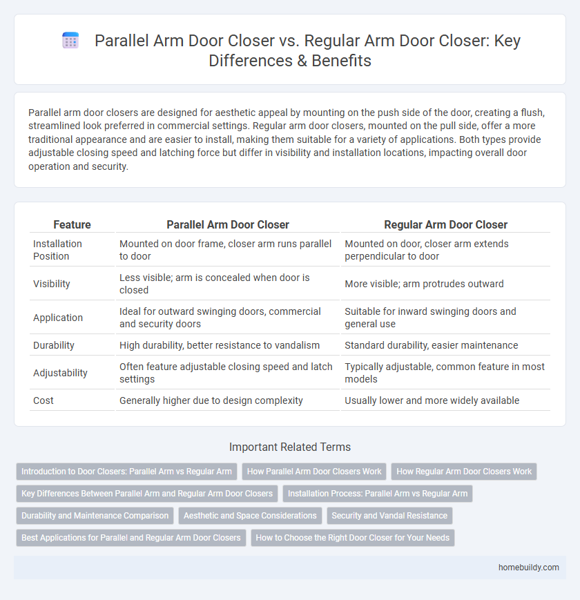 Parallel Arm Door Closer vs. Regular Arm Door Closer: Key Differences & Benefits