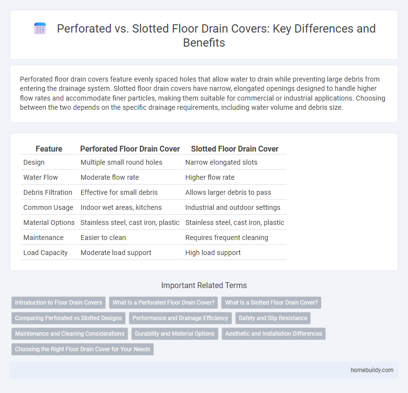 Perforated vs. Slotted Floor Drain Covers: Key Differences and Benefits