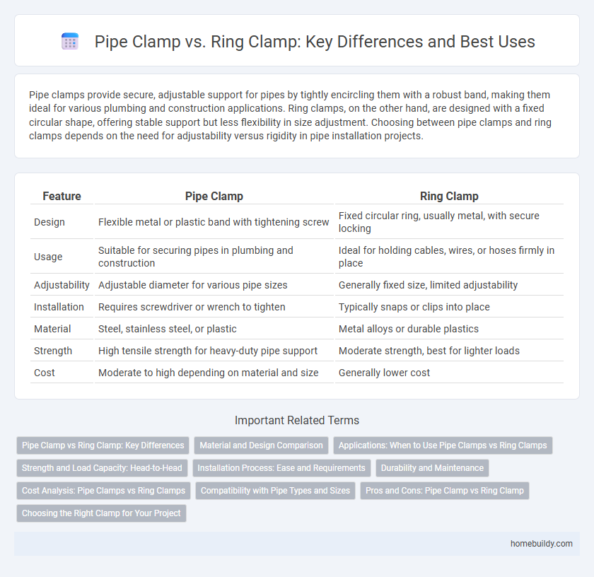 Pipe Clamp vs. Ring Clamp: Key Differences and Best Uses